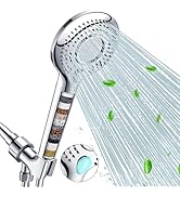 FEELSO Filtered Shower Head with Handheld, High Pressure 3 Spray Mode Showerhead with 60" Hose, B...