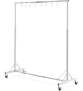 VEVOR Painting Rack, 5 ft-7 ft Adjustable Height, 66 lbs Capacity Automotive Paint Stand, 8 Hooks...