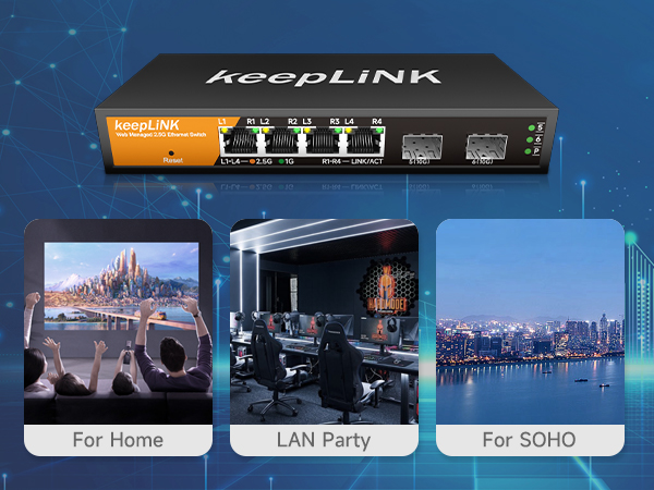 2.5gb web managed switch 6 port