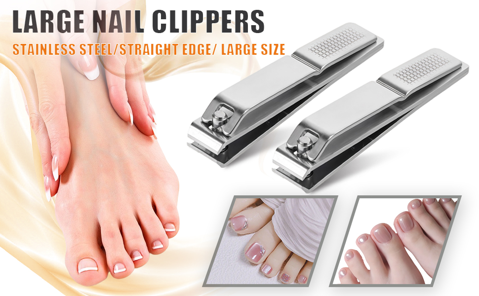 nail clippers straight edge toenail for men women long handled toe nail adult thick seniors