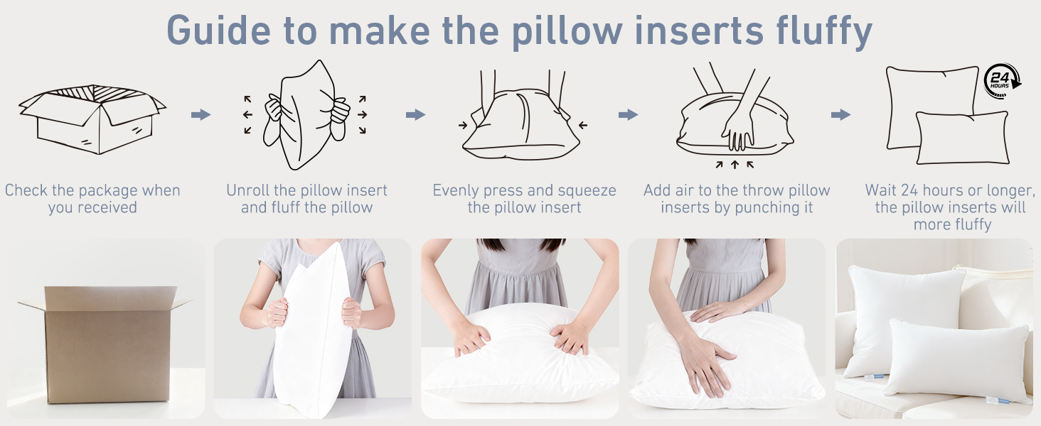 easy to make the pillow inserts full