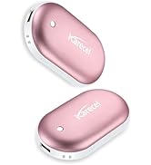 Karecel Rechargeable Hand Warmers 2 Pack, 10,400mAh Double Sided Heat Electric Hand Warmers Power...