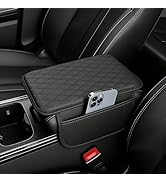swardroof Center Console Cover with 2 Storage Bags, Universal Leather Arm Rest Cover for Car Pad ...