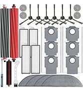 Bluearks 29 Pack Accessories Kit,Compatible with Roborock S8 MaxV Ultra Robot Vacuum,1 Mop Clean ...