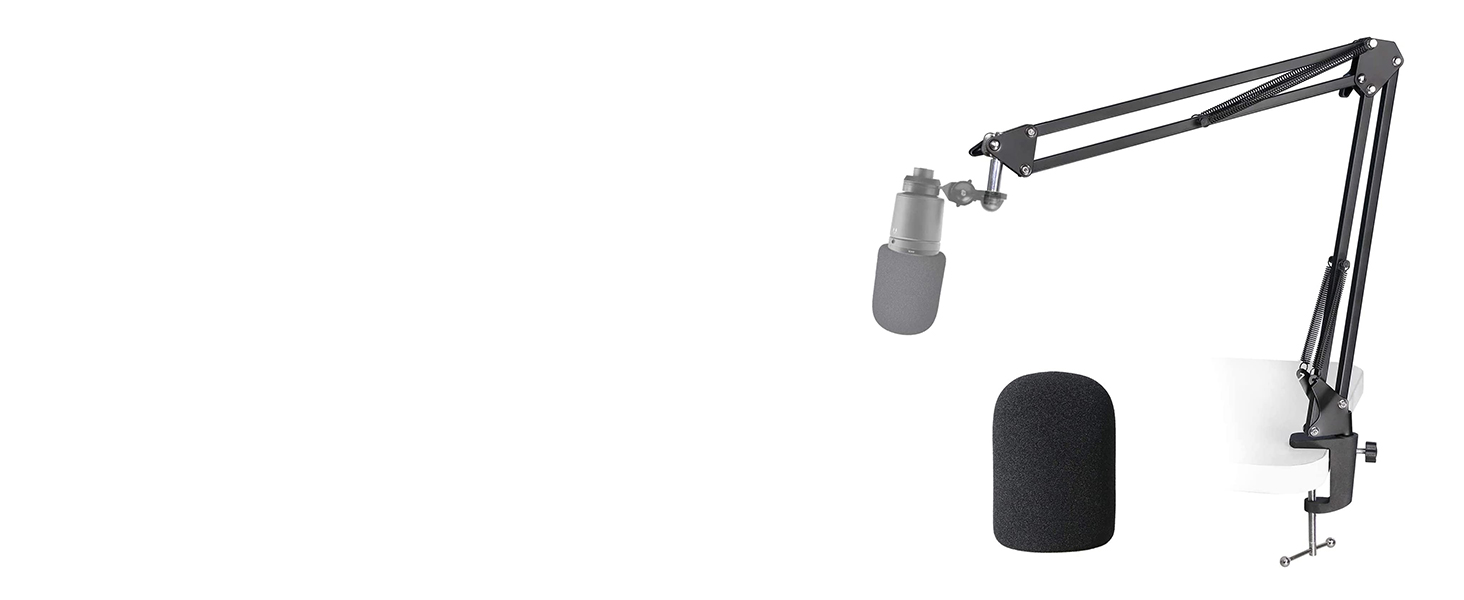 Audiotechnica AT2020 Foam Mic Windscreen - 2 Pack Large Size Microphone Cover Pop Filter