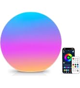 LOFTEK Color Changing Night Light, Smart LED Lamp with Bluetooth APP and Remote Control, 220 Scen...