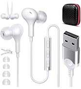 USB Headphones with Microphone for PC 7.5 Ft Cable, USB A Headsets for Computer, Wired USB Earbud...