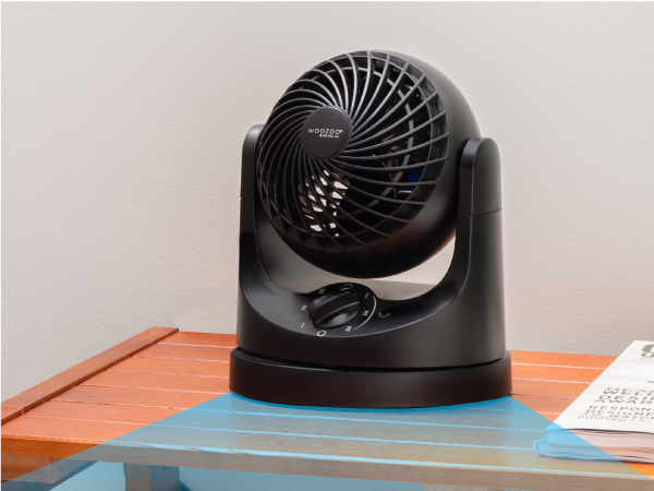 oscillating fan, simple fan, lightweight, desktop fan, desk fan, table fan, rotating fan