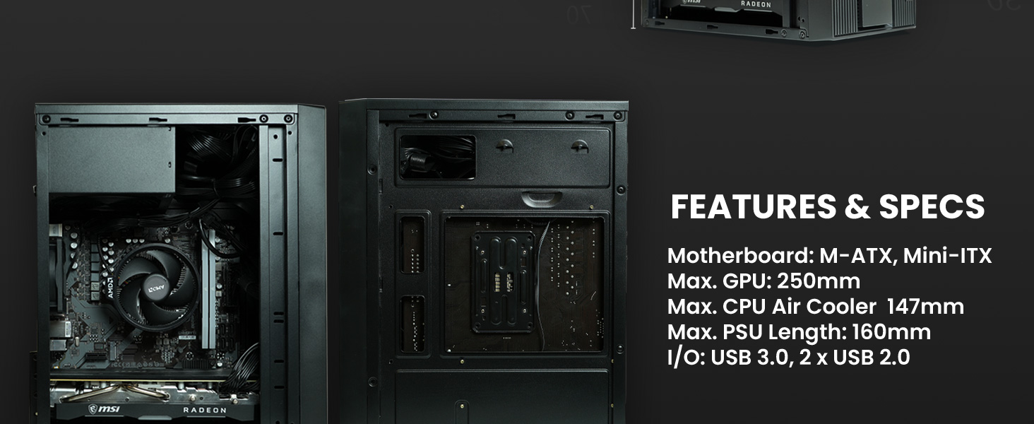 Zalman T6 Mini MATX Micro ATX Compact PC Case