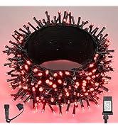 WBao Christmas Lights Indoor Outdoor 300LED 108ft, Super Bright LED Christmas String Lights with ...