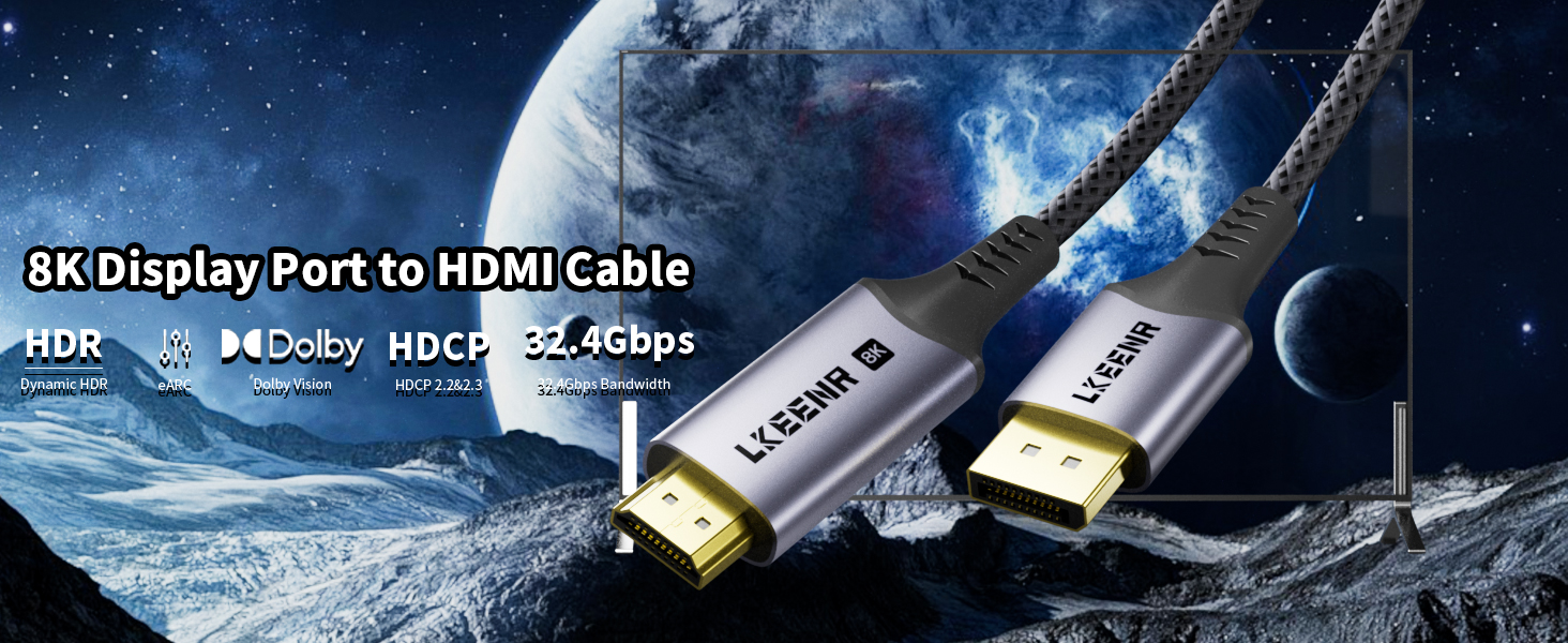hdmi to displayport cable