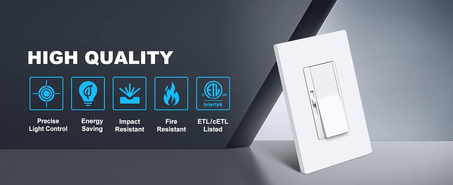 slim dimmer light switch