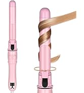 GREEN BREATH Classic Rotating Curling Iron,Automatic Curling Iron,Negative ion Curling Iron,1.1in...