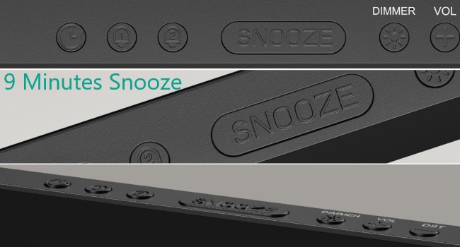 Digital Alarm Clock, LED Bedroom Clock with Bluetooth Sync Time