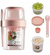 Daasigwaa Breakfast On The Go Cups, Salad Cup To Go, Take And Go Yogurt Cereal Overnight Oats Sna...