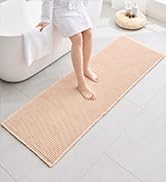 Disolla Waffle Bath Mat, Non Slip Absorbent Bathroom Runner Rug, Washable Quick Dry Ultra Soft Lo...