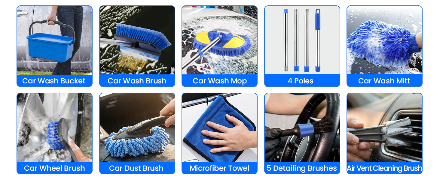 car wash kit with bucket