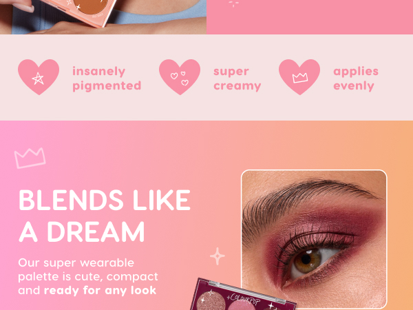 ColourPop Eyeshadow Palette - High-Pigment Eye Makeup with a Long-Wearing Formula