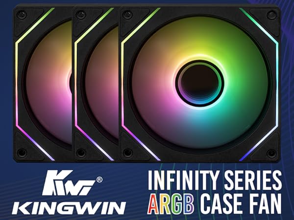 KWI-FAN01 Infinity series ARGB case fan Kingwin.