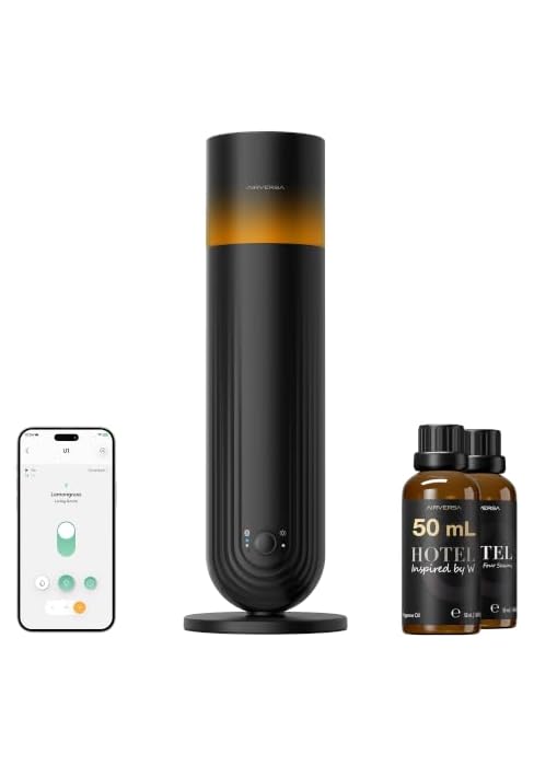 Aiversa U1 Smart Hotel Scent Waterless Diffsuer Scent Air Machine (w/APP) with 100mL Fragrance Ki...