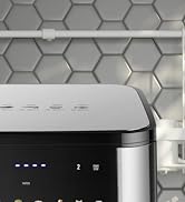 MIRASTON Dual 10QT Air Fryer, Upgraded Large 10QT, Digital Touchscreen, Smart Sync Cook &amp;amp; Finish