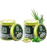 KICKOUTOR Mosquito Repellent Candle 2PCS 9oz Citronella Candles Natural 30 Hours DEET Free Anti B...