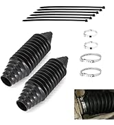 Ferianl 2PCS Car Rack and Pinion Boot, Silicone Inner Tie Rod Boot with Pinion Bellow Cable Ties ...