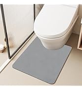 Bathroom Mat Quick Dry, Bathroom Rugs Non Slip Washable Thin Absorbent Bath Mat Fits Under Door B...
