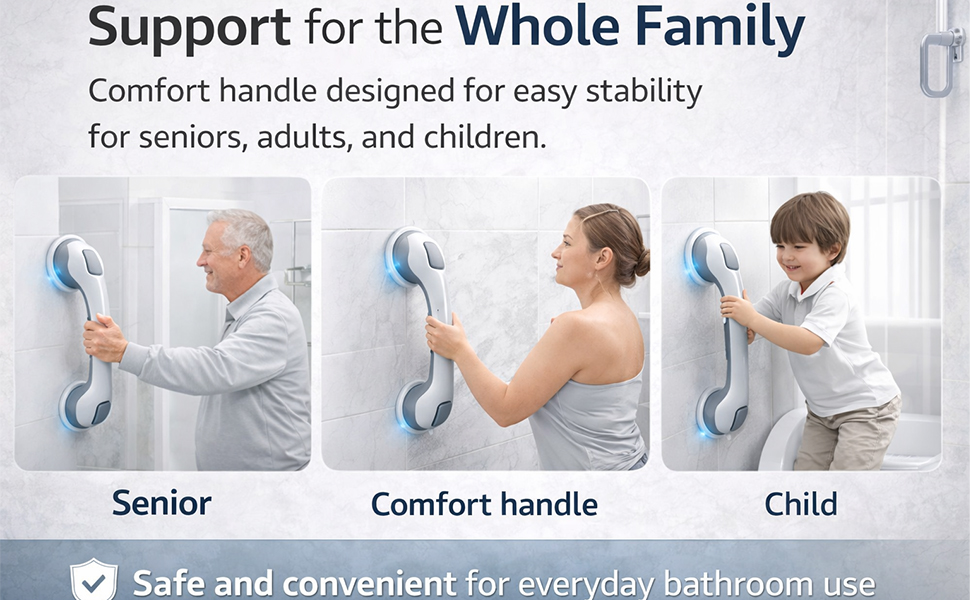 bath handle suction cup shower bar suction handle shower wall