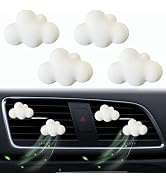 4 Pcs Cloud Air Vent Clips, Cute Cloud Car Air Fresheners Vents Clips Funny Automobile Diffuser V...