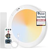 Combuh Battery Operated Shower Light Waterproof Inside, Rechargeable Motion Sensor Ceiling Lights...