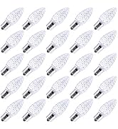 25 Pack C9 Led Replacement Christmas Light Bulb, C9 Shatterproof Led Bulb for Christmas String Li...