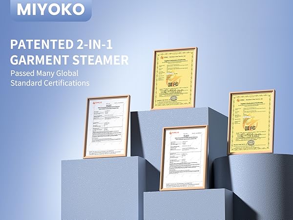 MIYOKO 2-in-1 Garment Steamer for Clothes