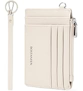 BOSTANTEN Small Wallet For Women RFID Leather Credit Card Holder Slim Wristlet Keychain Wallet Wi...