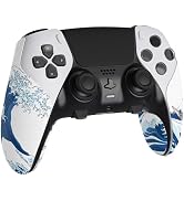 PlayVital Anti-Skid Sweat-Absorbent Controller Grip for ps5 Edge Wireless Controller, Textured So...