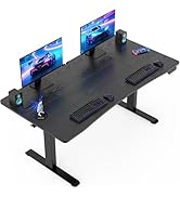 Veken 63 x 28 Inch Electric Standing Desk with Adjustable Height, Sit to Stand Computer Table for...