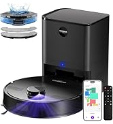 MONSGA Robot Vacuum and Mop Combo, 6000Pa Robotic Vacuum with 3.5L Self Emptying Station, Lidar N...
