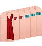 KEEGH Garment Bags for Hanging Clothes 60" (Set of 6) Dress Garment Bags for Storage Suit Bags fo...