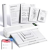 Phomemo Portable Printers Wireless for Travel, Inkless Printer Thermal M835, Mobile Printer Bluet...