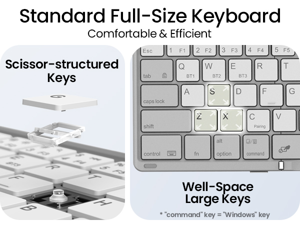 full size foldable keyboard