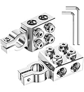 TOPDC 8-Way Lead Acid Battery Terminal Connector, Battery Cable Ends 8AWG up to 4/0(XL) AWG, Posi...