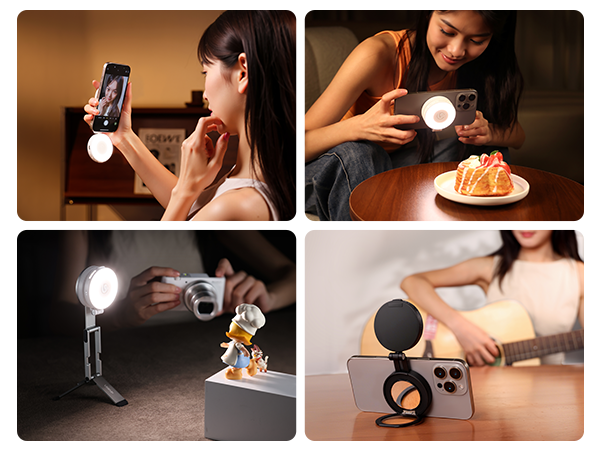 magnetic beauty selfie light for phones