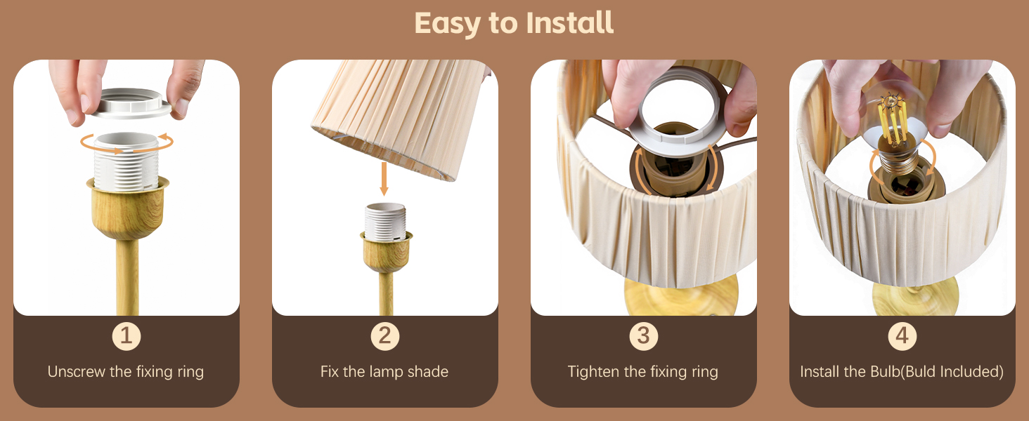 easy to install small cordless lamp for bedroom