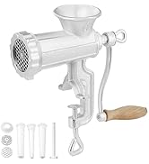 VEVOR Manual Meat Grinder, Heavy Duty Cast Iron Hand Meat Grinder with Steel Table Clamp, Meat Mi...