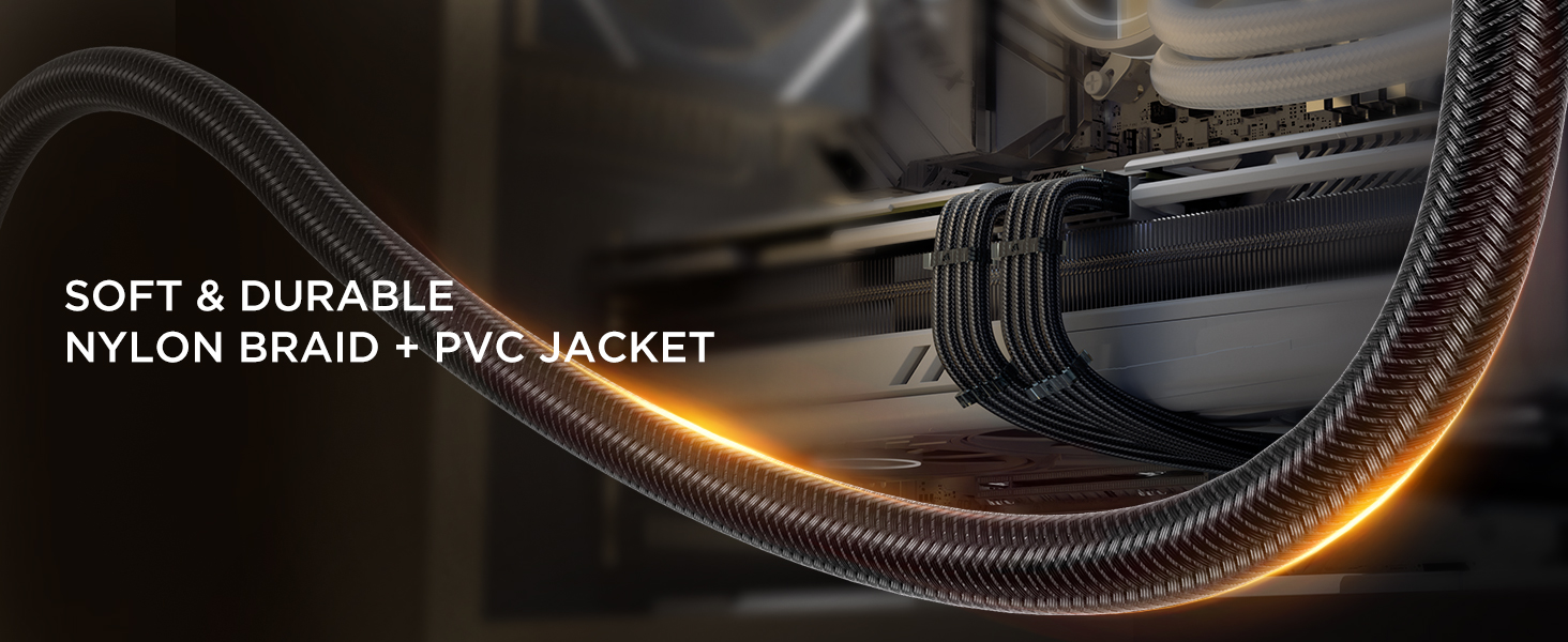 SOFT &amp;amp; DURABLE NYLON BRAID + PVC JACKET