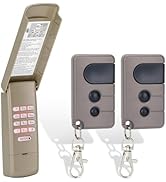 2 for Sears Craftsman Garage Door Remote 53680 139.53680 and 1 for Garage Door Opener Keypad