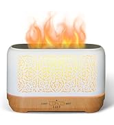 Earnest Living Essential Oil Diffuser Ultrasonic Classic Flame Air Diffuser 200ml Fire Mist Timer...