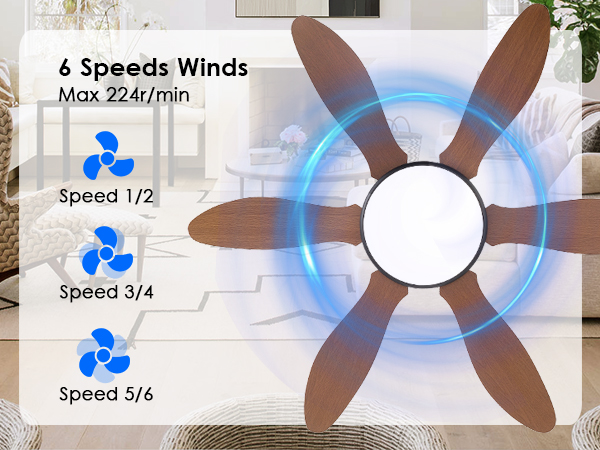 ceiling fan brown