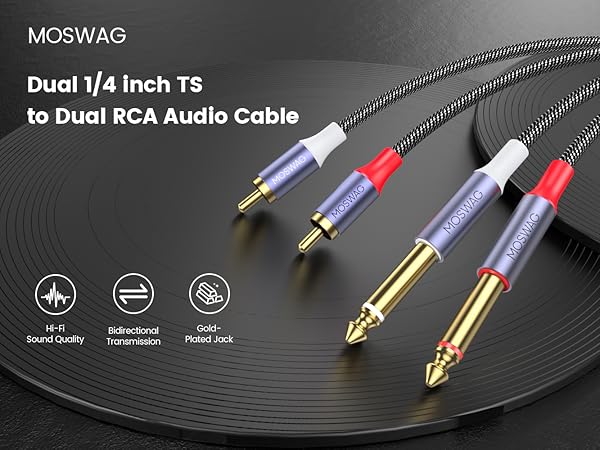 1/4 to rca audio cable