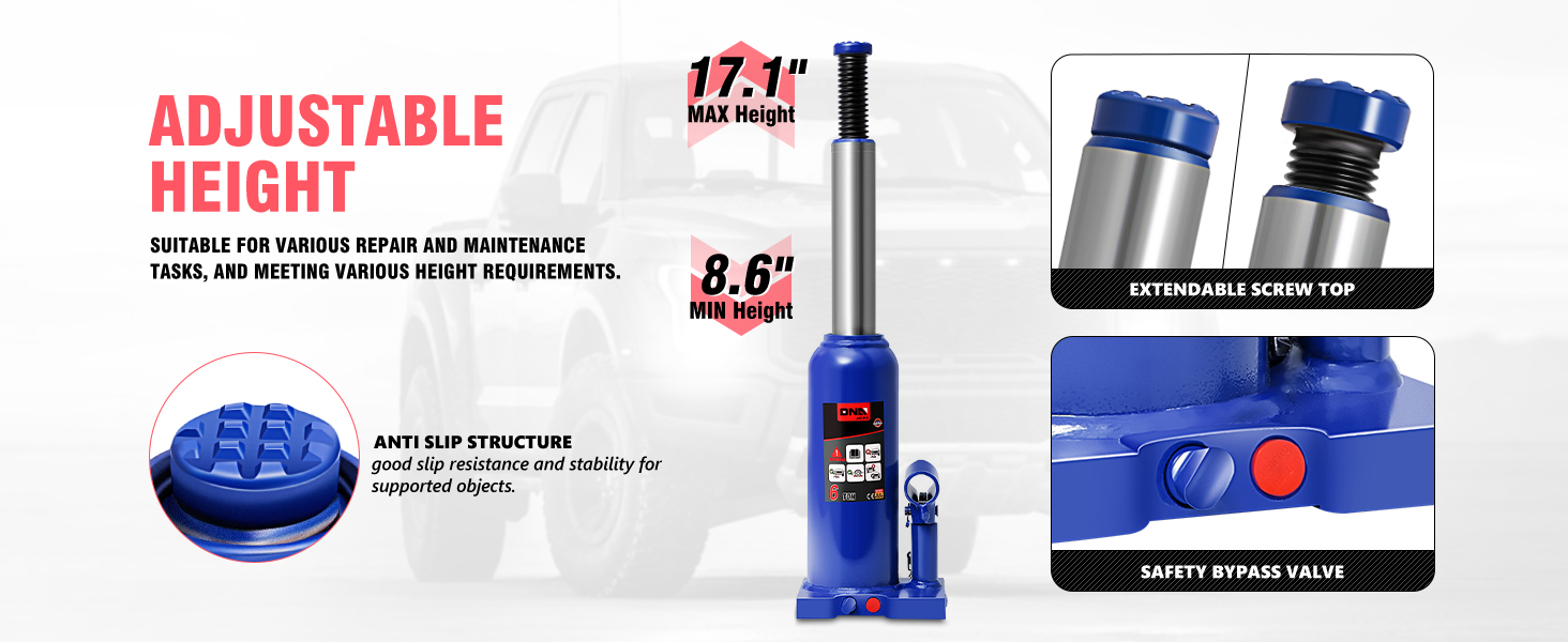 6 TON Hydraulic Bottle JACK